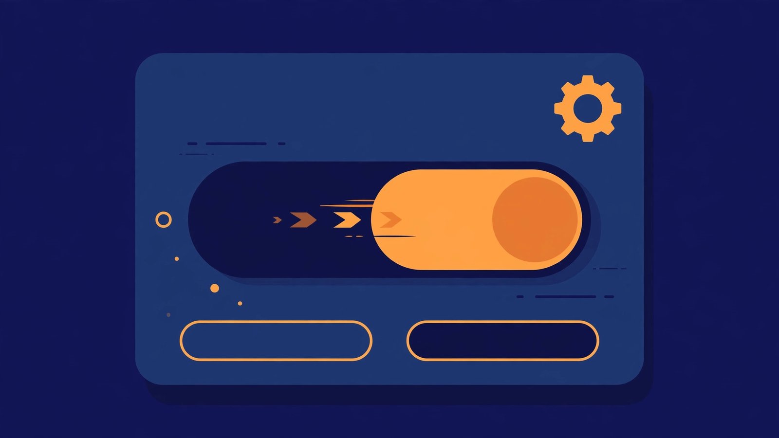 Illustration of a billing settings screen with a monthly and annual toggle
